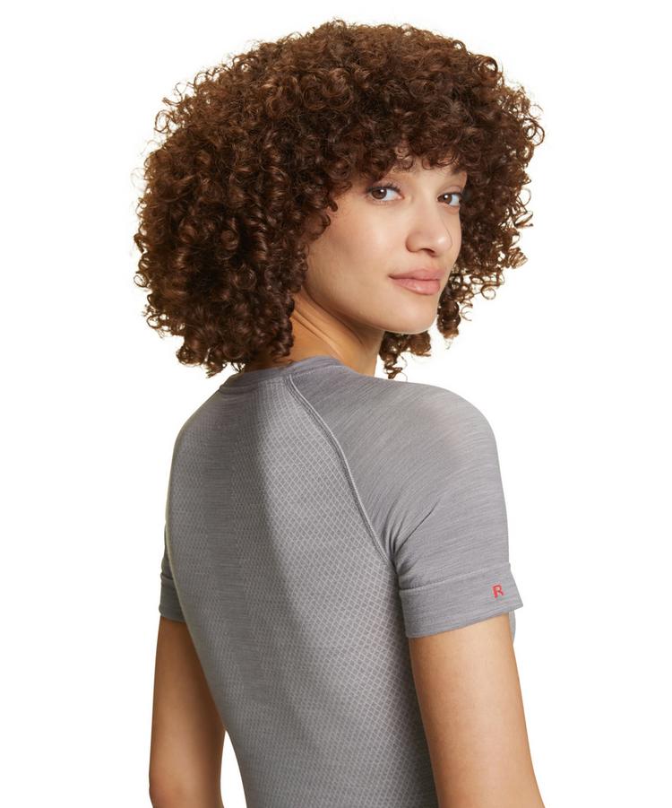 Falke Falke Light Shortsl. Shirt Regular T-Shirt Damen - grey-heather (3757) - 4 | SportScheck