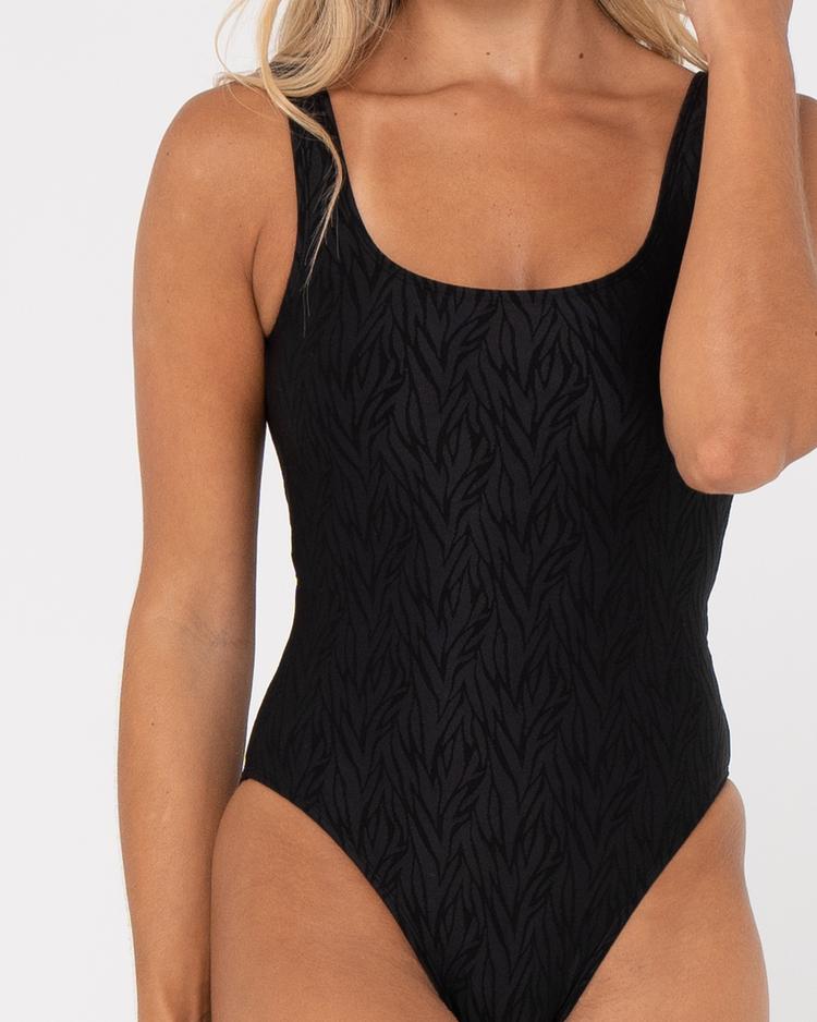 RUSTY RUSTY TROPICA RETRO ONE PIECE Badeanzug Damen - Black - 2 | SportScheck