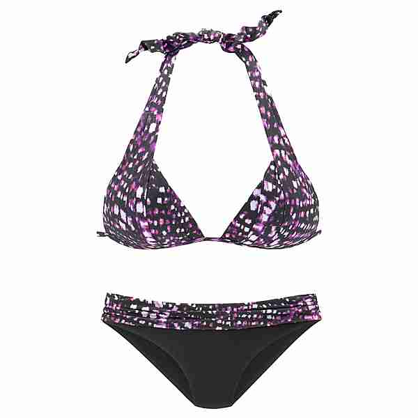 BRUNO BANANI Triangel-Bikini Bikini Set Damen dunkelrosa-bedruckt