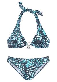 BRUNO BANANI B&uuml;gel-Bikini Bikini Set Damen - marine-bedruckt