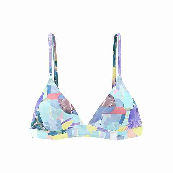 VENICE BEACH Triangel-Bikini-Top Bikini Oberteil Damen lila bedruckt