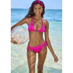 Rückansicht von Vivance Triangel-Bikini Bikini Set Damen pink