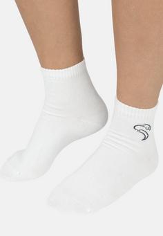 Rückansicht von Black Snake 3 Pack Quarter Sneaker Socken Laufsocken Weiß Rosa Aprikot