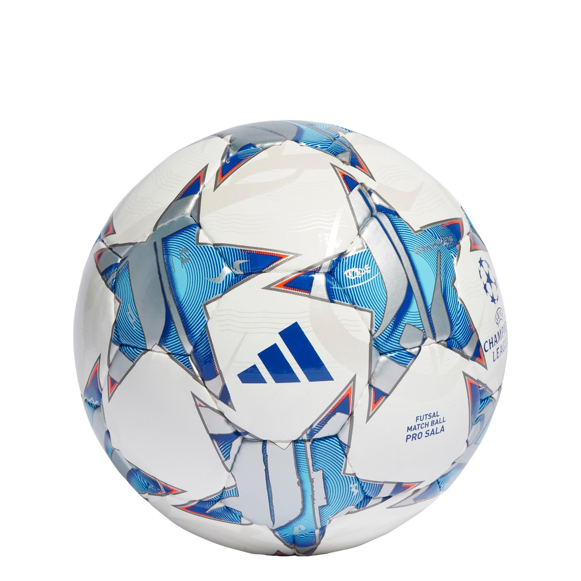 Adidas UCL 23 24 Group Stage Pro Sala Ball FuBball White Silver Metallic Bright Cyan Shock Purple im Online Shop von SportScheck kaufen