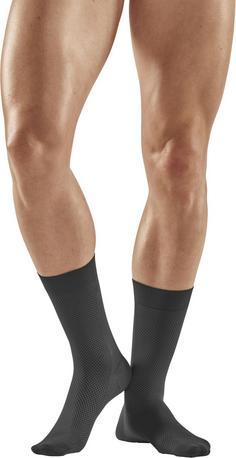 Rückansicht von CEP Business Compression Socks Mid Cut Laufsocken Herren grey