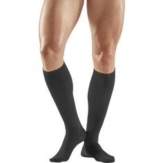 Rückansicht von CEP Business Compression Socks Tall Laufsocken Herren grey