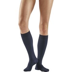 Rückansicht von CEP Business Compression Socks Tall Laufsocken Damen blue