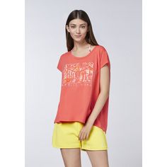 Rückansicht von Chiemsee T-Shirt T-Shirt Damen 17-1656 Hot Coral