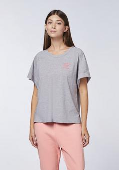 Rückansicht von Chiemsee Shirt T-Shirt Damen 17-4402M Neutral Gray Melange