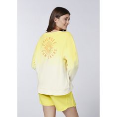 Rückansicht von Chiemsee Sweater Sweatshirt Damen 2010 Yellow/White