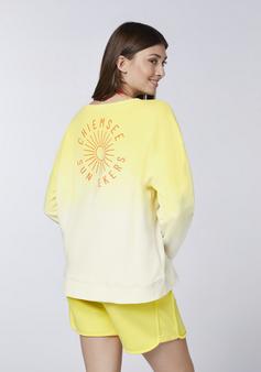Rückansicht von Chiemsee Sweater Sweatshirt Damen 2010 Yellow/White