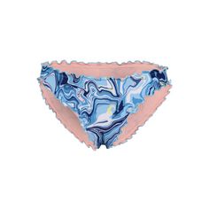 Chiemsee gemusterte Bikinihose Bikini Hose Damen 4528 Medium Blue/Light Pink
