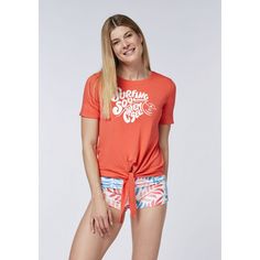 Rückansicht von Chiemsee T-Shirt T-Shirt Damen 17-1656 Hot Coral