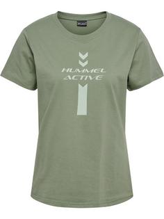 hummel hmlACTIVE GRAPHIC CO TEE S/S WOMAN T-Shirt Damen SEA SPRAY