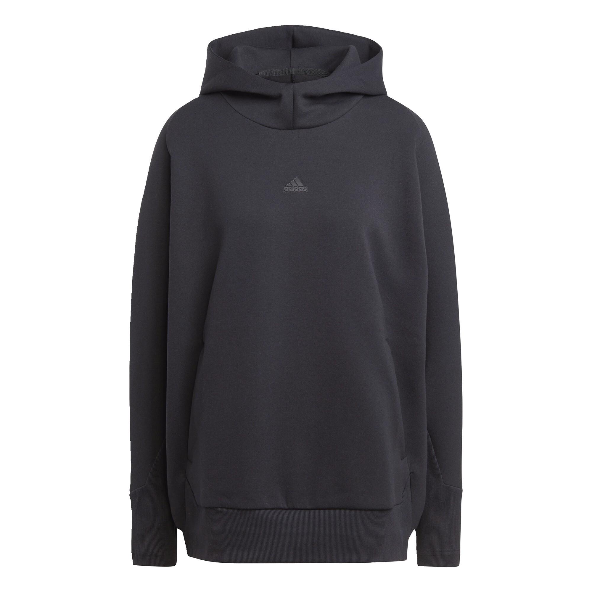 Adidas damen hoodie schwarz online