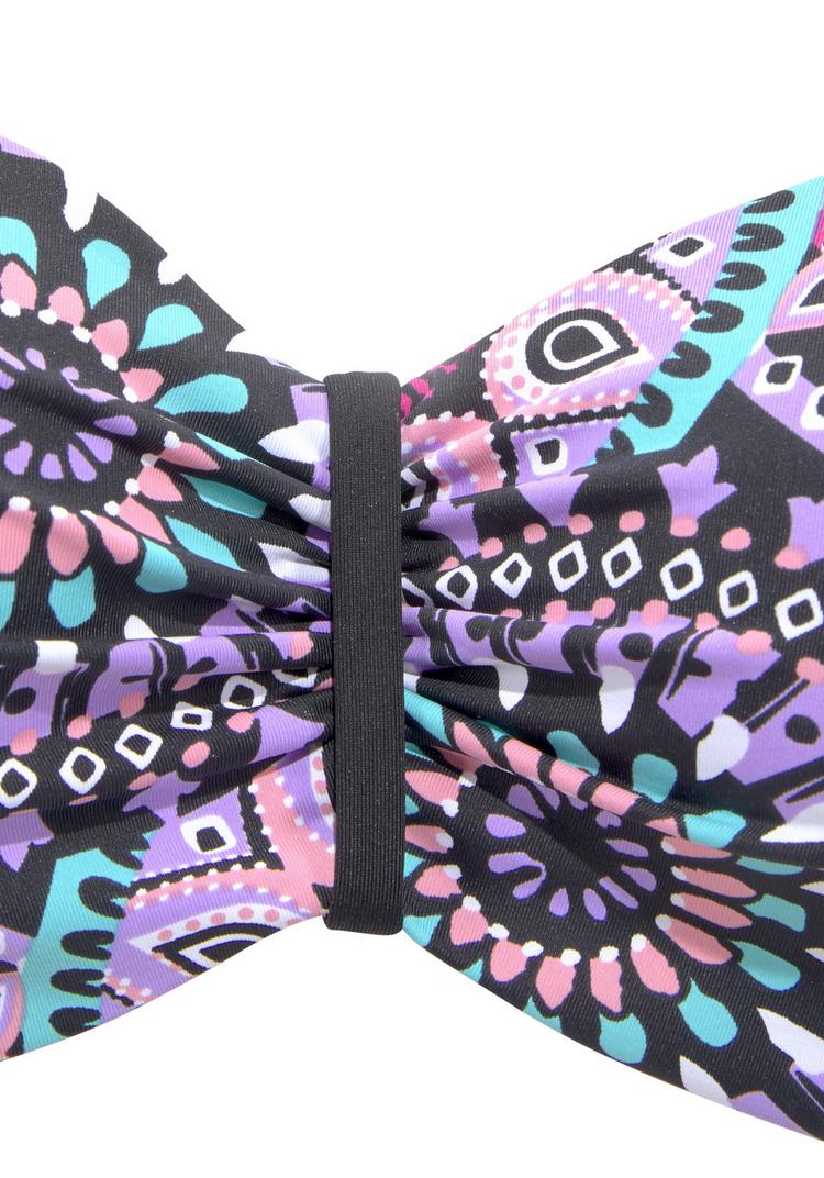 Lascana Lascana B&uuml;gel-Bandeau-Bikini Bikini Set Damen - lila bedruckt - 1 | SportScheck