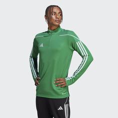 Rückansicht von adidas Tiro 23 League Trainingsoberteil Funktionssweatshirt Herren Team Green