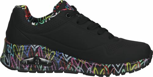 Rückansicht von Skechers Sneaker Sneaker Damen Schwarz