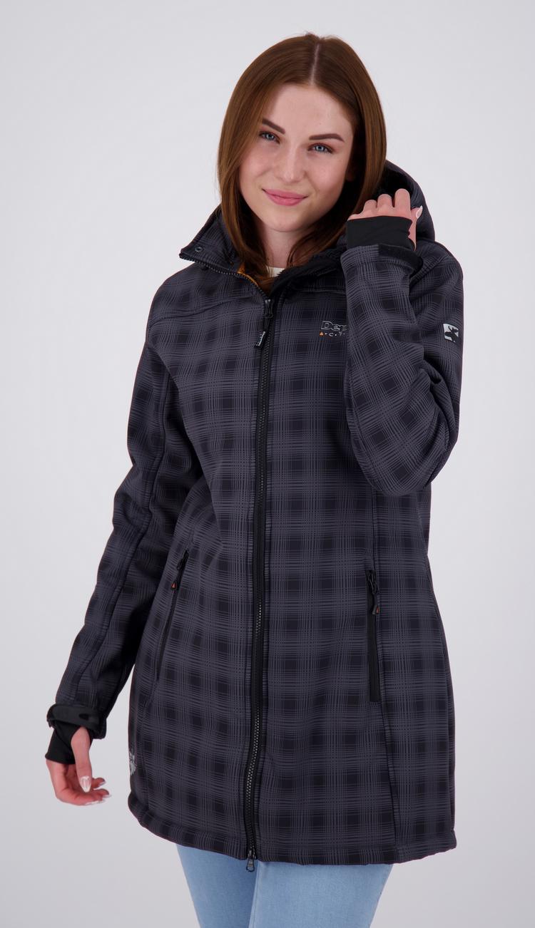 DEPROC active DEPROC active KEELE PEAK Softshelljacke Damen - anthra-check - 1 | SportScheck