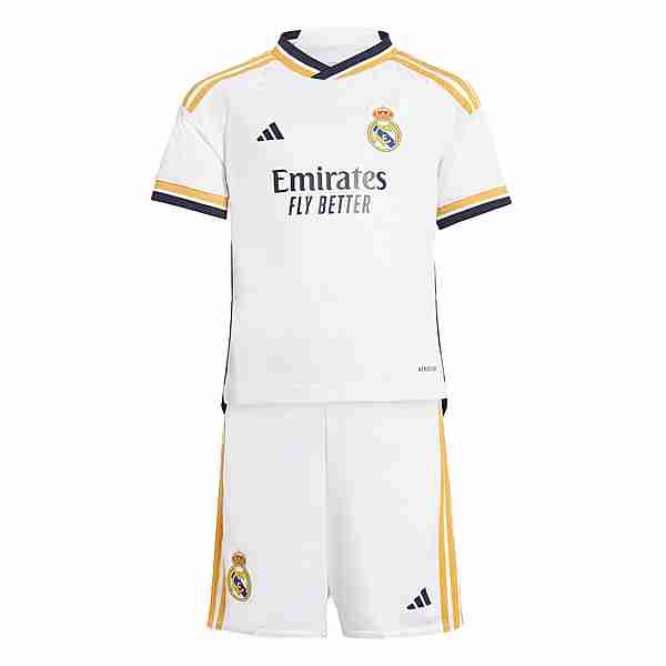 adidas Real Madrid 23/24 Mini-Heimausrüstung Fußballtrikot Kinder White