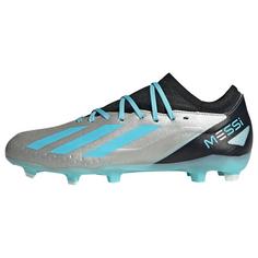 adidas X Crazyfast Messi.3 FG Fußballschuh Fußballschuhe Herren Silver Metallic / Bliss Blue / Core Black