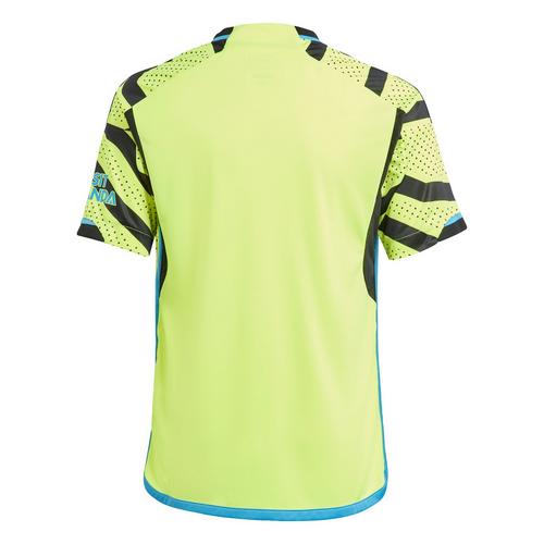 Rückansicht von adidas FC Arsenal 23/24 Auswärtstrikot Fußballtrikot Kinder Team Solar Yellow 2 / Black