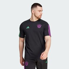 Rückansicht von adidas FC Bayern München Tiro 23 Cotton T-Shirt Fanshirt Herren Black