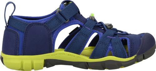 Rückansicht von Keen Sandalen Outdoorsandalen Kinder Blau/Gr&uuml;n