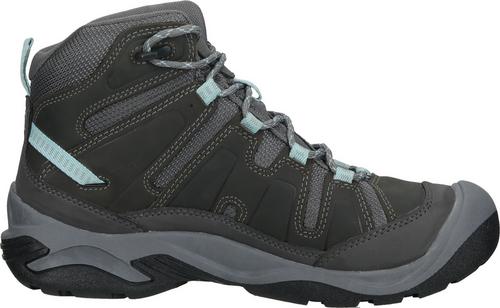 Rückansicht von Keen Wanderschuhe Boots Damen Grau/Blau