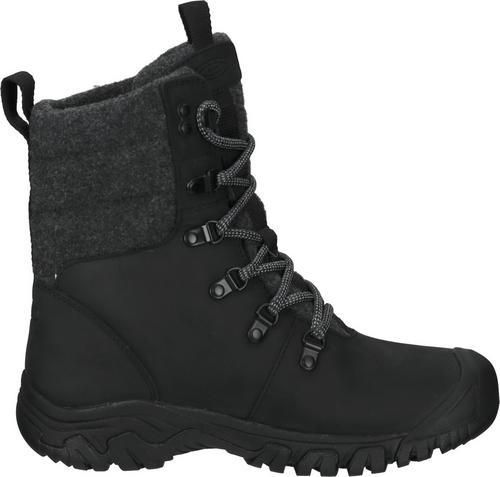 Rückansicht von Keen Wanderschuhe Boots Damen Schwarz