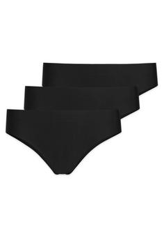 Snocks Hipster Panties aus Mikrofaser Hipster Damen Schwarz