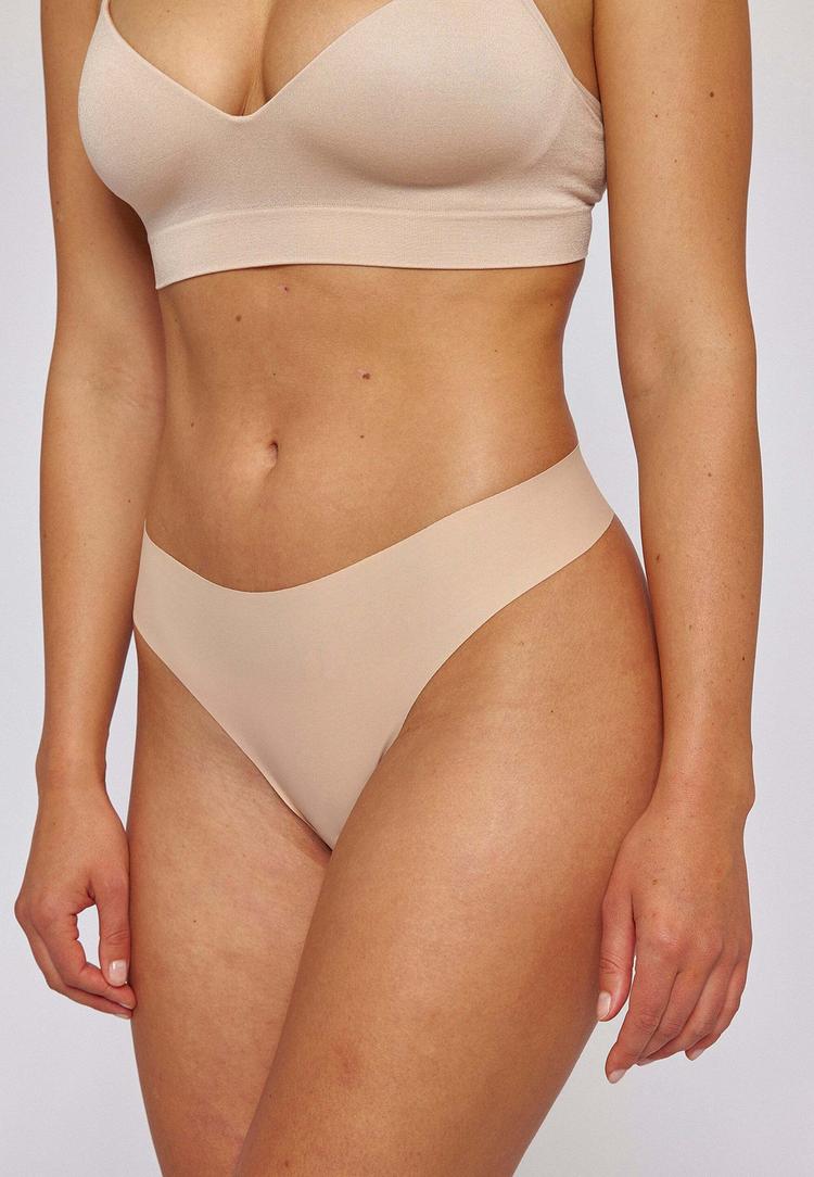 Snocks Snocks Tangas aus Mikrofaser Unterhose Damen - Hellbeige - 4 | SportScheck