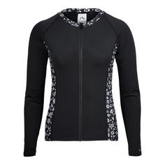 RUSTY PINA COLADA FULL ZIP LONG SLEEVE RASHIE UV Anzug Damen Black