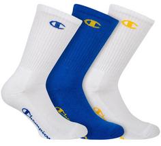 CHAMPION Socken Freizeitsocken Blau/Gelb/Weiß