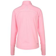 Rückansicht von adidas 1/4 Zip Sweatshirt Damen rosa