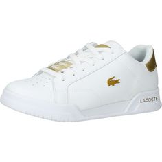 Lacoste Sneaker Sneaker Damen Weiß/Gold