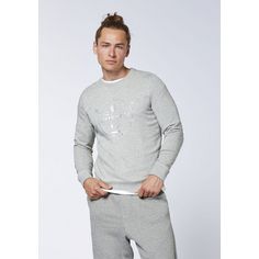 Rückansicht von Chiemsee Sweater Sweatshirt Herren M Gry/L Blu Dif