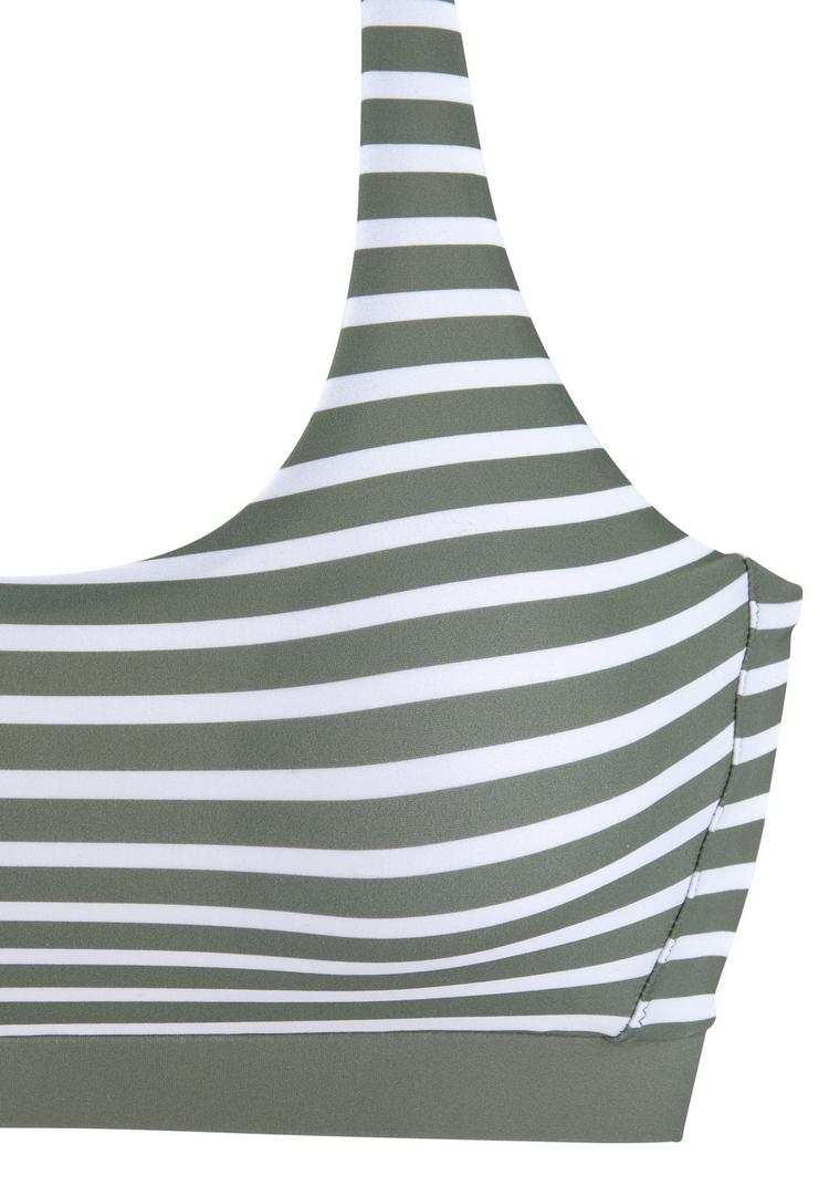 VENICE BEACH VENICE BEACH Bikini Oberteil Damen - oliv-wei&szlig; - 1 | SportScheck