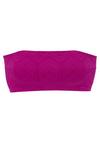 Buffalo Bandeau-Bikini-Top Bikini Oberteil Damen - fuchsia