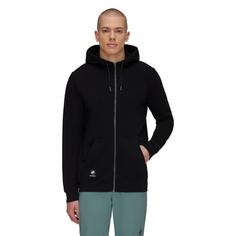 Rückansicht von Mammut Mammut Hooded Fleecejacke Herren black