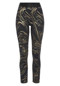 LASCANA Active Funktionsleggings Tights Damen - schwarz - gold