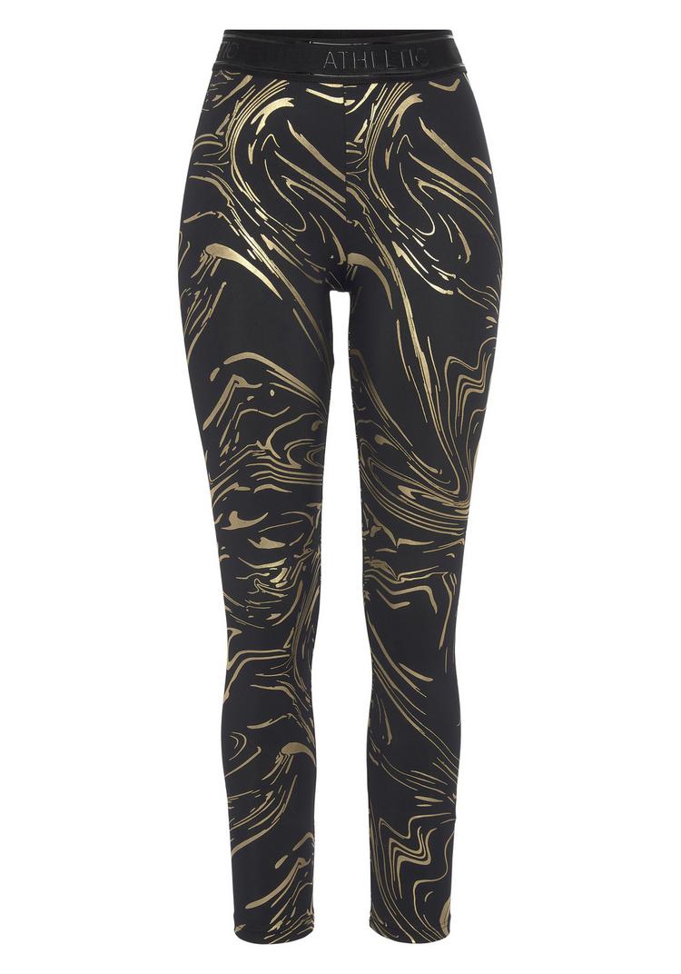 LASCANA Active LASCANA Active Funktionsleggings Tights Damen - schwarz - gold - 0 | SportScheck