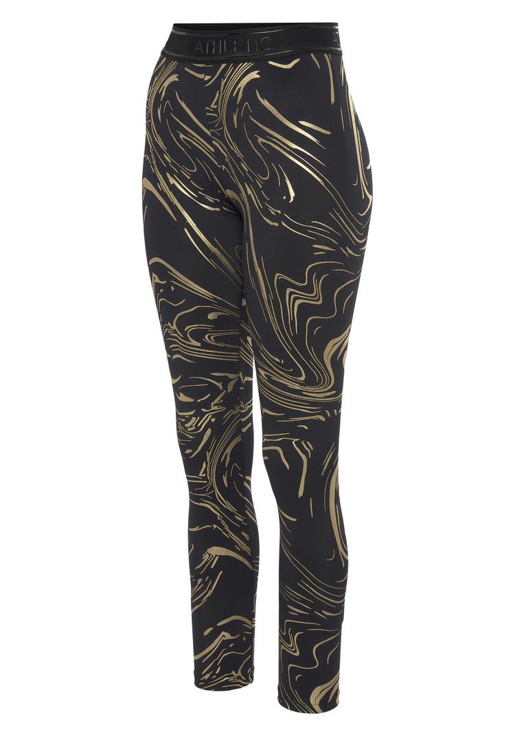 LASCANA Active LASCANA Active Funktionsleggings Tights Damen - schwarz - gold - 0 | SportScheck