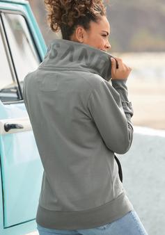 Rückansicht von ELBSAND Sweatjacke Sweatjacke Damen gr&uuml;n