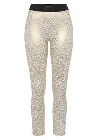 LASCANA Active Funktionsleggings Tights Damen - wei&szlig; - gold