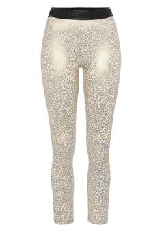 LASCANA Active Funktionsleggings Tights Damen weiß gold
