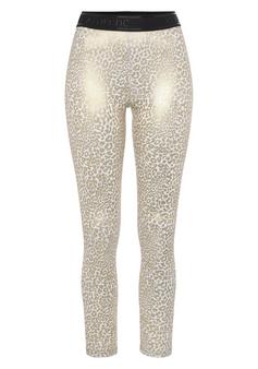 LASCANA Active Funktionsleggings Tights Damen weiß, gold