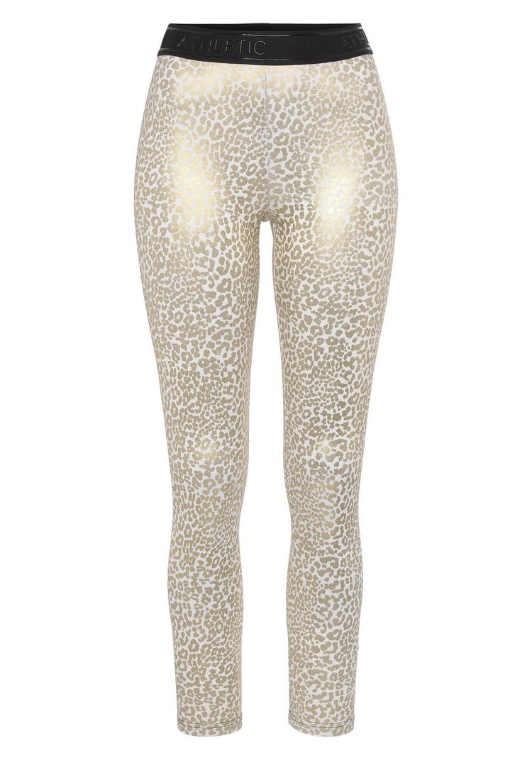 LASCANA Active LASCANA Active Funktionsleggings Tights Damen - wei&szlig; - gold - 0 | SportScheck