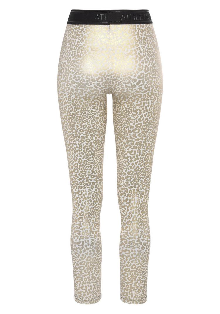 LASCANA Active LASCANA Active Funktionsleggings Tights Damen - wei&szlig; - gold - 0 | SportScheck