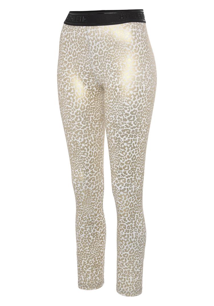 LASCANA Active LASCANA Active Funktionsleggings Tights Damen - wei&szlig; - gold - 1 | SportScheck